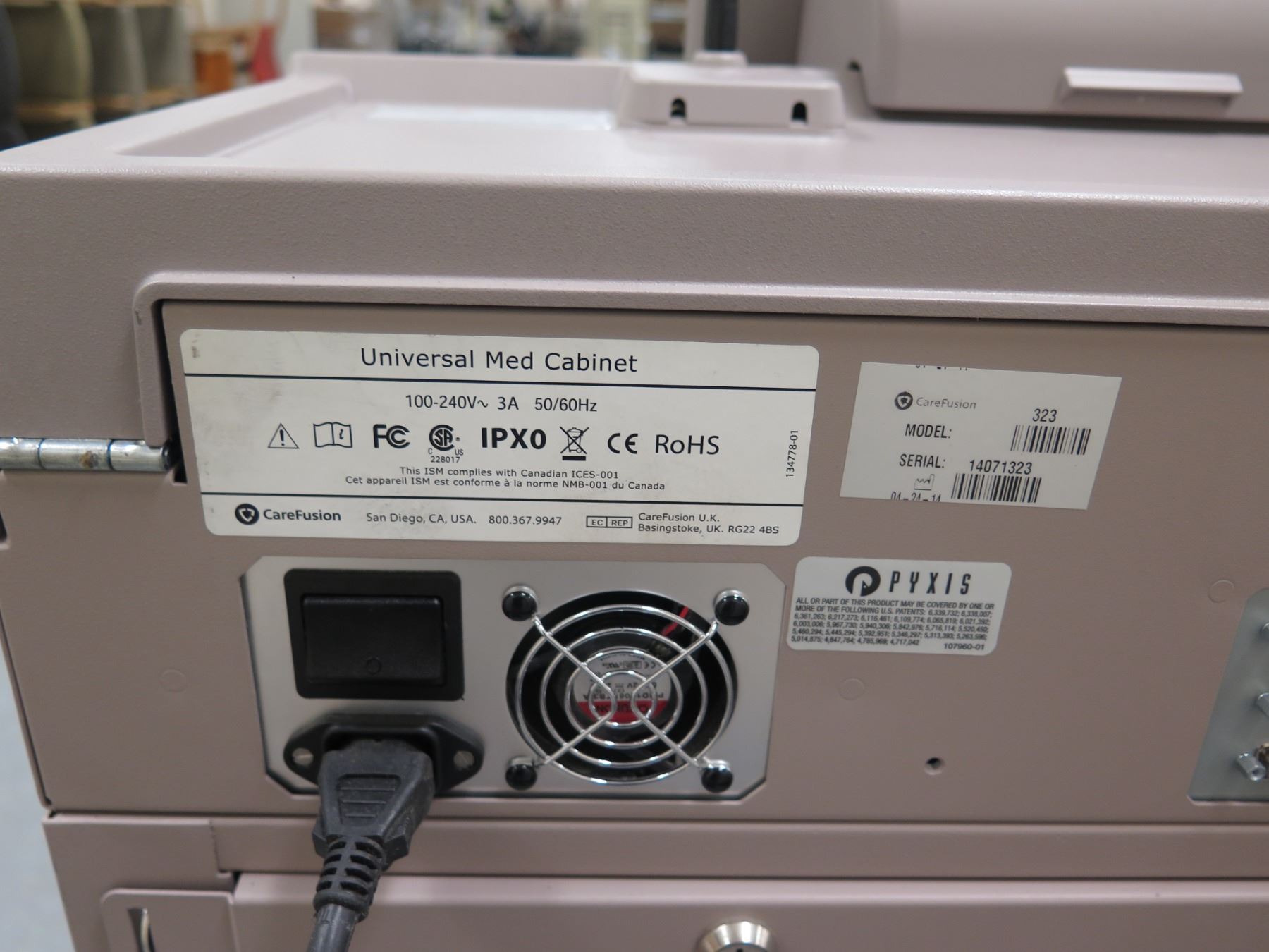 CareFusion Pyxis Med/PAS/IM ES Device Medication Dispensing System w ...