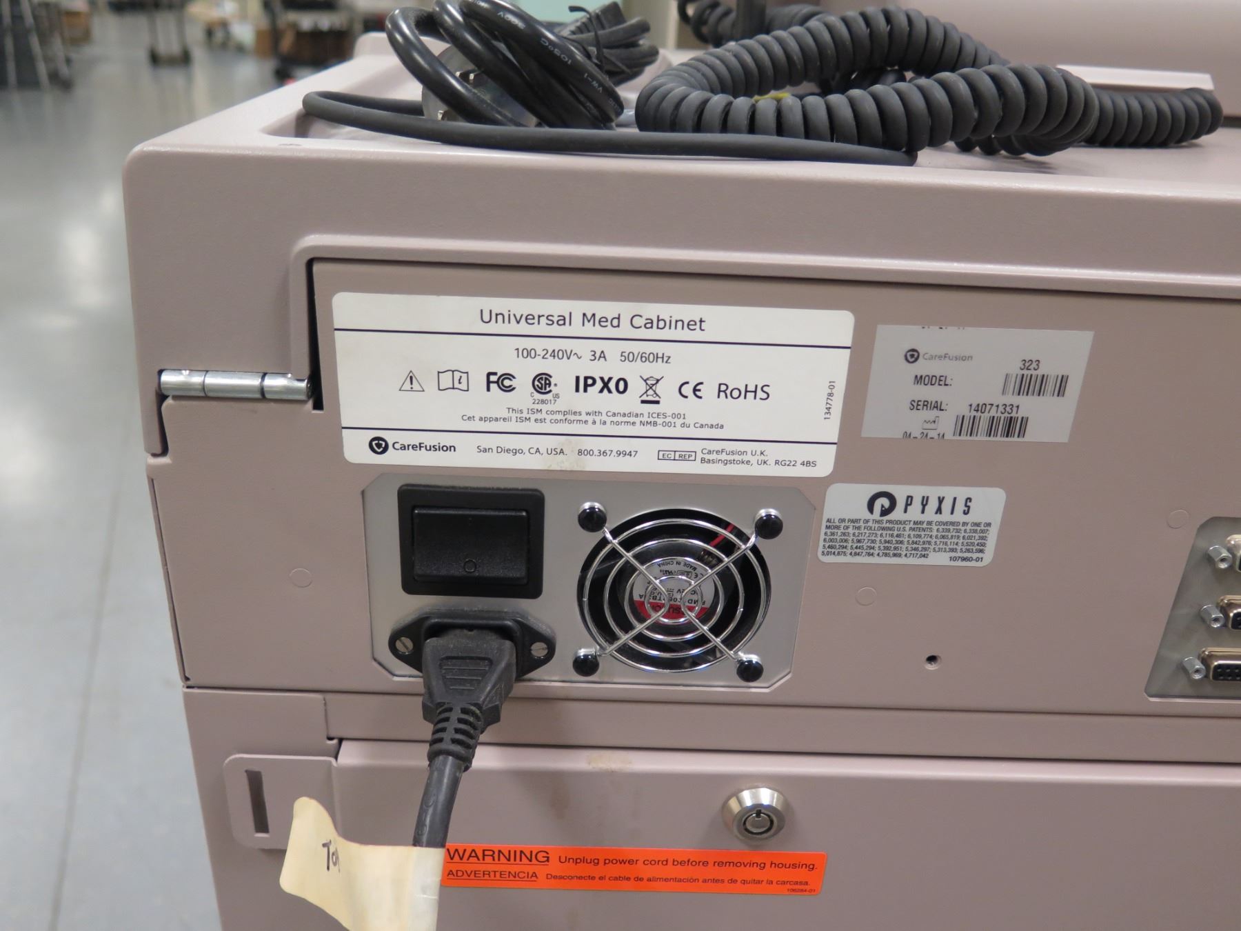 CareFusion Pyxis Med/PAS/IM ES Device Medication Dispensing System w ...