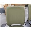 Image 2 : Qty 2 Rolling Office Armchairs  w/ Upholstered Back & Seat