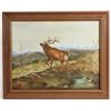 Image 1 : Morrow Original Oil Painting Bull Elk  [168689]