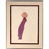 Image 1 : Norma Andraud Pencil Signed Painting Double Matted Under Glass  [156090]