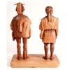 Image 2 : Mayan Man and Woman Carved Wood Sculpture  [160642]