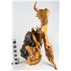 Image 2 : Boxwood Root & Stone Sculpture: Bird of Prey  [149191]