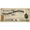 Image 1 : Big Tunnel Gold & Silver Mining Co. Stock Certificate  [143609]