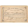 Image 1 : Blue River Mining Company Stock Certificate  [123647]