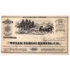 Image 1 : Wells Fargo Mining Company Stock Certificate  [163601]