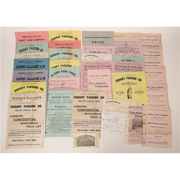 Omaha Food Pricelists (25)  [168181]