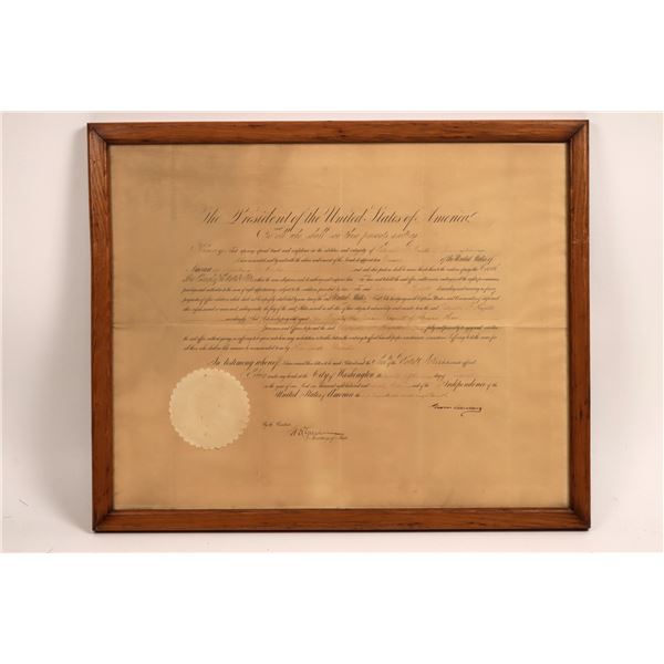 Grover Cleveland Autographed Appointment Document  [159930]