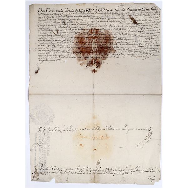 King Charles II of Spain, Autograph  [158341]