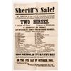 Image 1 : Sheriff's Sale! Broadside, c. 1861  [168303]