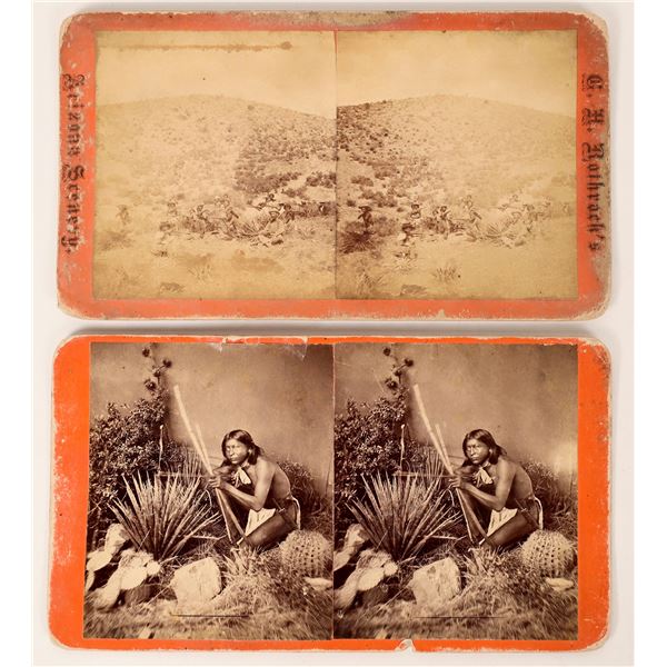 Stereoviews of Apache Scout and Scouting Party by George Rothrock (2)  [168261]