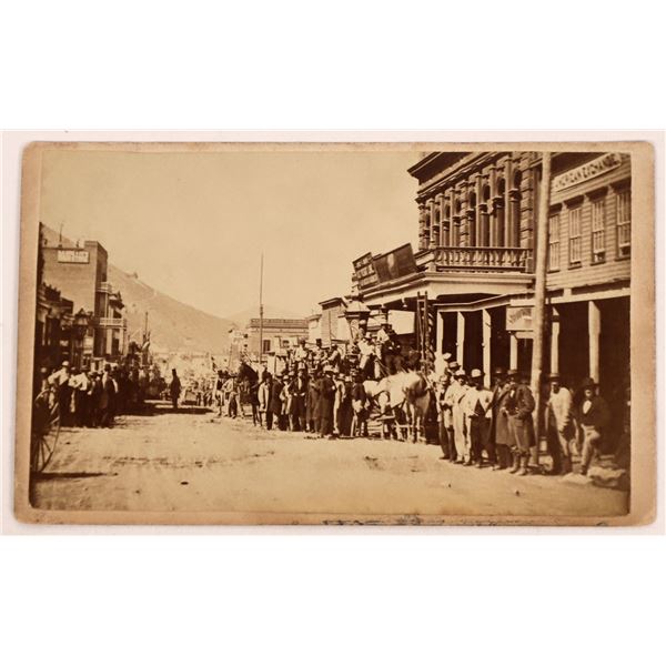 Wells Fargo Stagecoaches, Virginia City CDV  [164525]