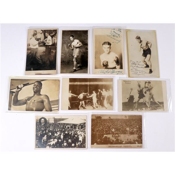 Boxing Real Photo Post Cards.   [166389]