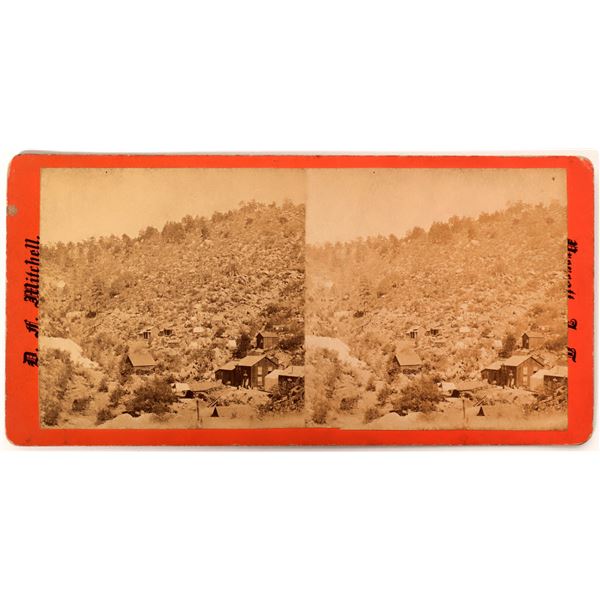 Stereoview-Unknown Mine in Prescott, Az. by D. F. Mitchell c. 1880's  [168251]