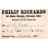 Image 1 : Philip Richards - Gold Dust Receipt, A. K. Cowger  [163548]