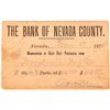 Image 1 : Bank of Nevada County - Gold Dust Receipt, rec'd from Woodville Niglee  [169270]