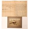 Image 1 : Handwritten Agreement of John Singleton Mine Purchase & Photo  [170582]