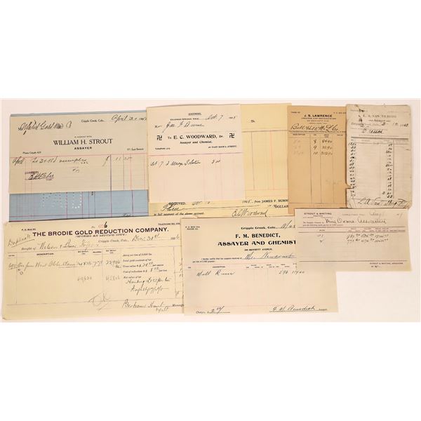 Cripple Creek Assay Collection: Assays and Billheads  [123622]