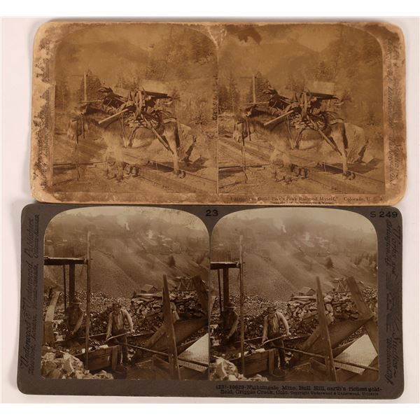 Cripple Creek Mining Stereoviews  [123609]