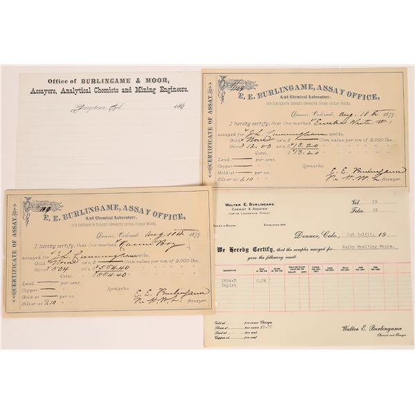 Burlingame Assay Receipt Group, Denver  [123572]