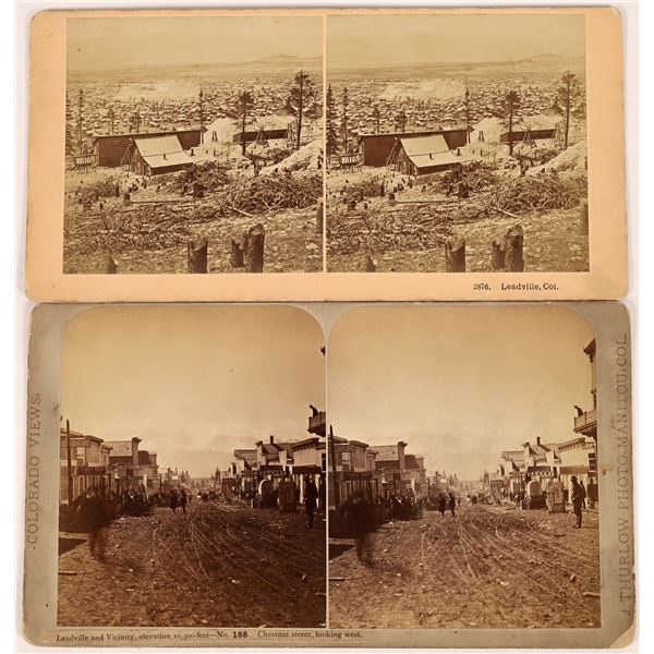 Leadville, Colorado Stereoviews (2)  [123608]