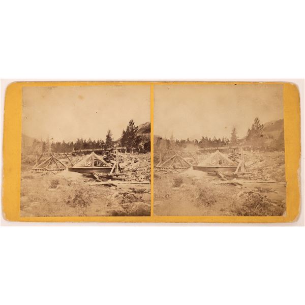 Stereoview of Mining Arrastre, Possibly in Colorado  [164582]