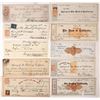 Image 1 : Comstock Mill Check Collection incl. William Sharon Rarity (10)  [155513]