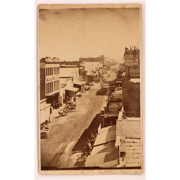 CDV of C Street from the International Hotel, Virginia City, Nevada  [164526]