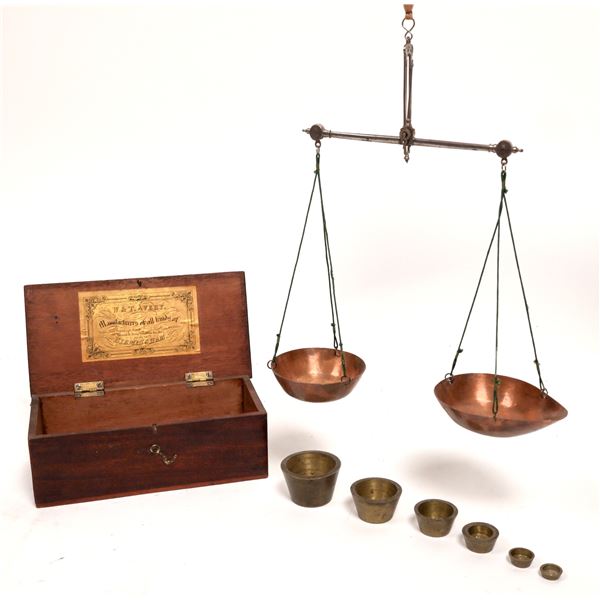 Miner's Pocket Balance Scale & Weights, W & T Avery  [168400]