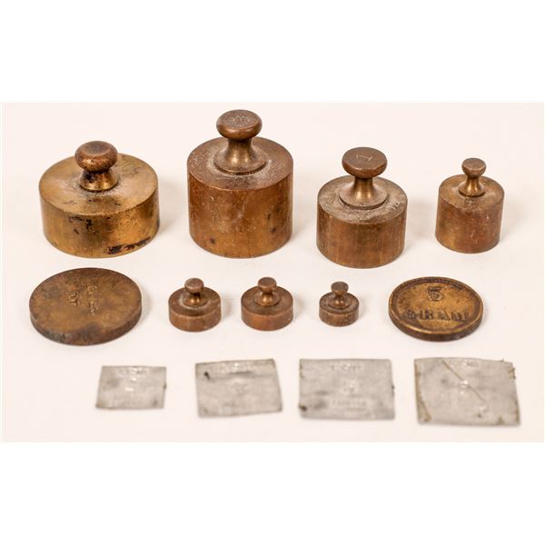 Miner's Scale Weight Set, Lampert Co.- Unusual  [168936]