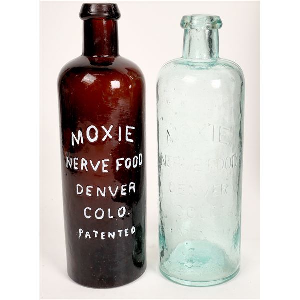 Moxie Nerve Food Bottles, 2 Different  [168334]