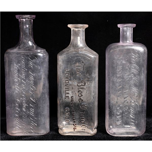 Leadville 16oz Druggist Bottles, 3  [169000]