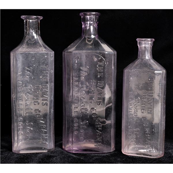 Leadville Davis Drug Large Bottles, 3  [169002]