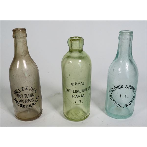 Indian Territory Soda Bottles, 3  [169144]