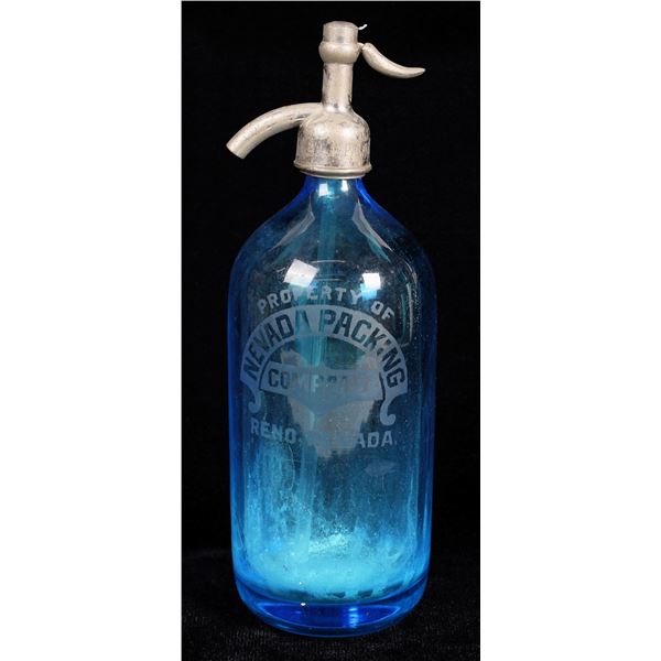 Nevada Packing Medium Cobalt Seltzer Bottle  [168733]