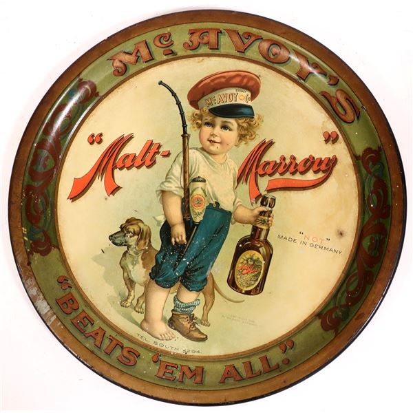 McAvoy's Malt-Marrow Brewery Beer Tray  [170337]