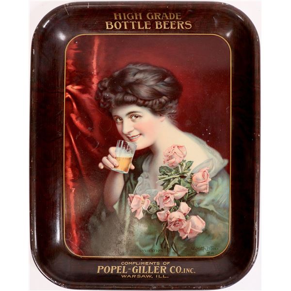 High Grade Bottled Beer Popel-Giller Co. Advertising Tray  [170354]