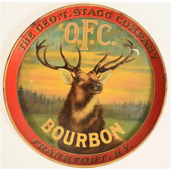 Geo. T. Stagg Company Beer Tray w/O.F. C. Bourbon  [170331]