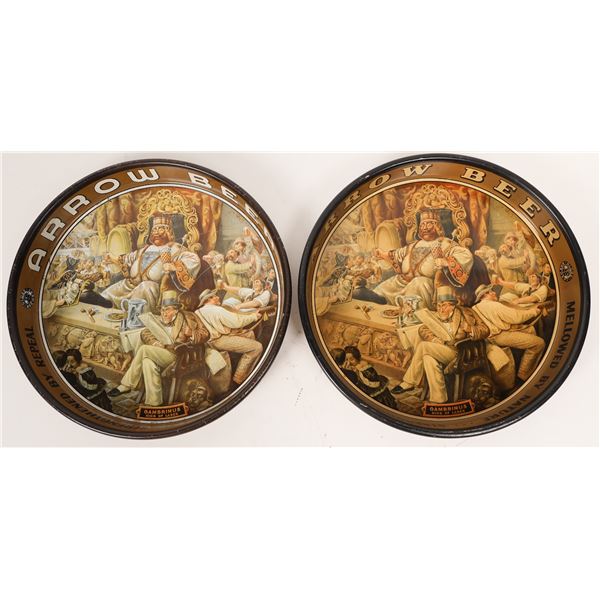 Globe Brewery Arrow Beer Trays (2)  [169852]