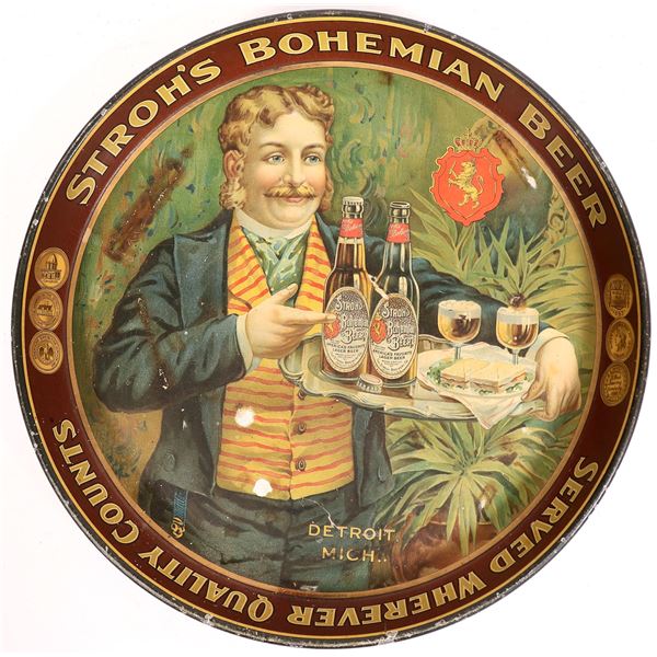 Stroh's Bohemian Beer Tray  [170339]