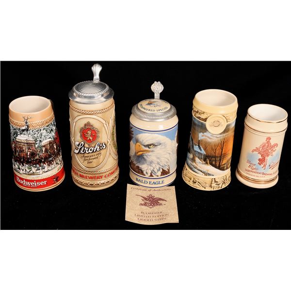 American Brewer Commemorative Beer Steins, 5  [170118]