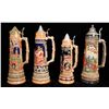 Image 3 : German Beer Steins, 4 Very Large  [170113]