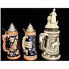 Image 2 : German Litre Beer Steins, 3  [170116]