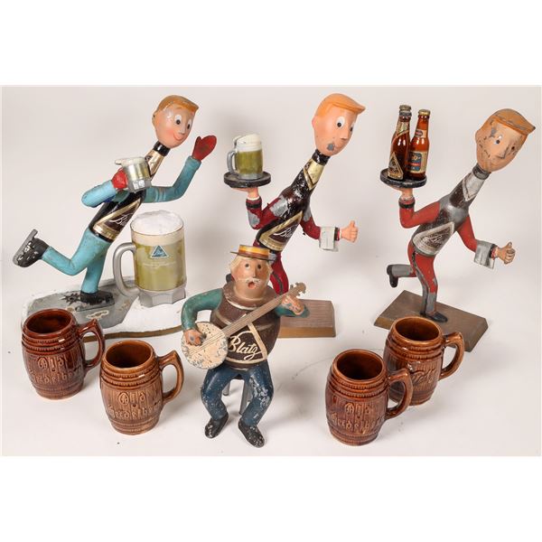 Blatz Beer Advertising Figures, Mini Bottles & Heidelberg Steins  [170248]