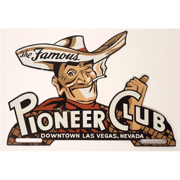 Pioneer Club Vintage License Plate Topper  [168855]