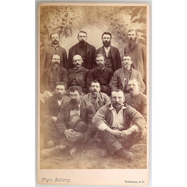 Fly Studio Cabinet Card of Tombstone Notables c.1870's  [168249]