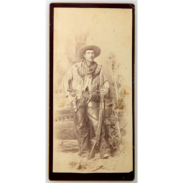 Cowboy Cabinet Card with Colts and a Winchester by J.C. Burges  [168245]