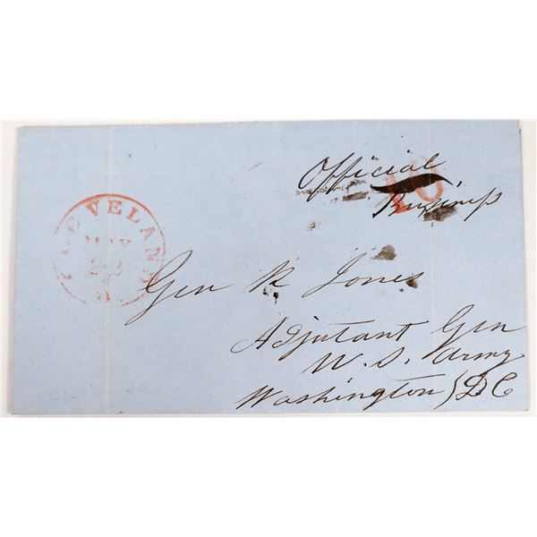 Postal Cover for Adjutant General of the Army Roger Jones  [157614]