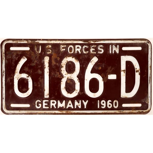 License Plate, US Forces in Germany  [170053]