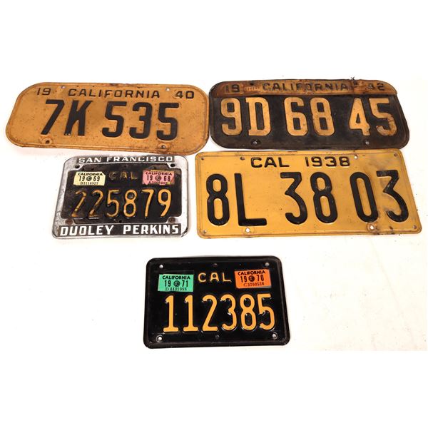 License Plates, California (5)  [170056]